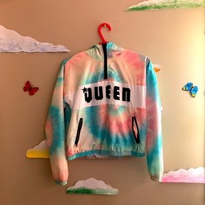 Urban kids large tie dye wind-breaker not used.